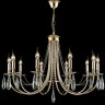 Подвесная люстра Crystal Lux VICTORIA SP10 GOLD/AMBER
