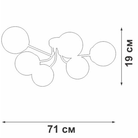 Потолочная люстра Vitaluce V4996-1/6P