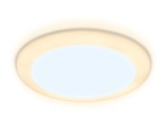 Встраиваемый cветодиодный светильник с регулируемым крепежом и подсветкой Ambrella light Downlight DCR303