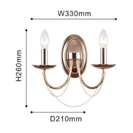 Бра с лампочками F-Promo Plini 2591-2W+Lamps E14 Свеча