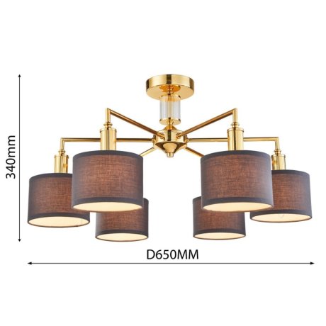 Потолочная люстра с лампочками Favourite Laciness 2612-6P+Lamps E14 Свеча