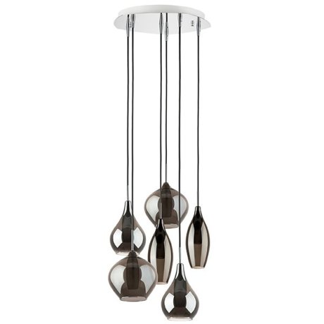 803067 Подвес Lightstar с поддержкой Алисы, Pentola G9 СЕРЕБРО/ДЫМЧАТЫЙ