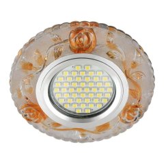 Встраиваемый светильник с LED подсветкой Fametto Luciole DLS-L150 Gu5.3 Glassy/Gold (UL-00003907)