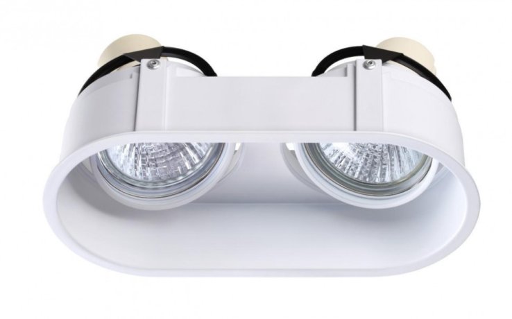 Встраиваемый светильник с лампочками Novotech Cloud 370564+Lamps Gu10