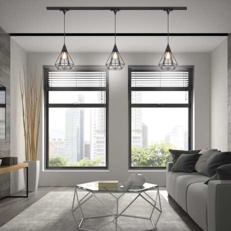 Однофазный светильник на подвесе для трека Novotech Zelle 370421