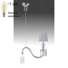 Подвесной светильник Crystal Lux с лампочкой PRINCESS SP1+Lamps E14 Свеча