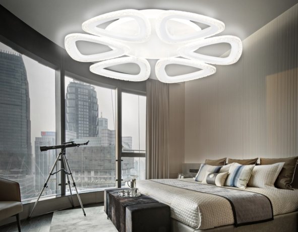 Потолочная диммируемая люстра с пультом ДУ Ambrella light Original FA4518