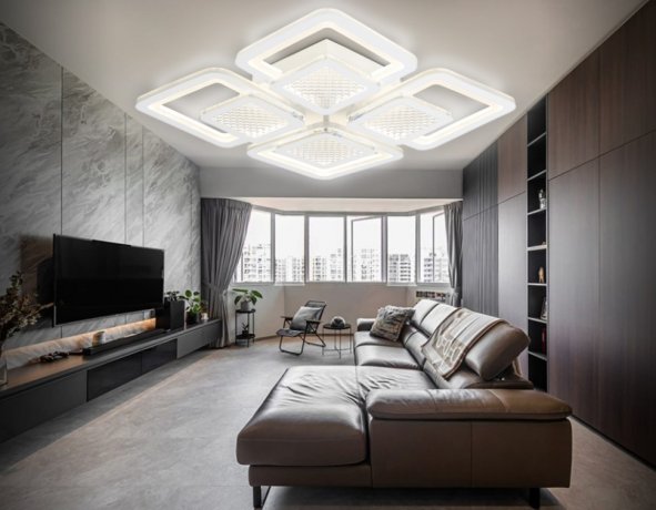 Потолочная диммируемая люстра с пультом ДУ Ambrella light Original FA4283