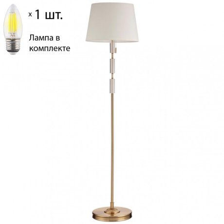 Торшер с лампочкой Odeon Light London 4894/1F+Lamps Е27 Свеча