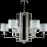 Подвесная люстра Crystal Lux NICOLAS SP-PL6 NICKEL/WHITE