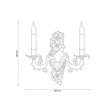 Бра Lucia Tucci Firenze W1780.2 Antique Gold