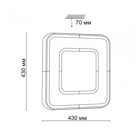 Настенно-потолочный светодиодный диммируемый светильник с Bluetooth и пультом ДУ Sonex Arti 3047/DL