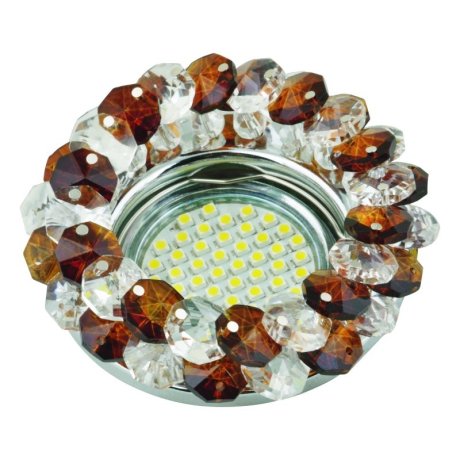 Встраиваемый светильник Fametto Fiore DLS-F130 GU5.3 Chrome/Brown