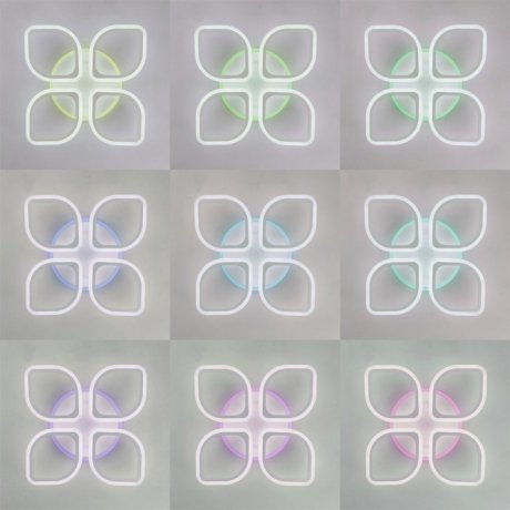 Потолочная светодиодная люстра с пультом ДУ и голосовым управлением Citilux Ромби Смарт CL236A140E