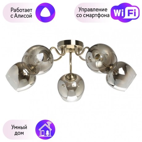 Потолочная люстра Альфа De Markt с поддержкой Алиса 324018105-A