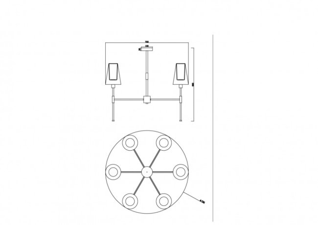 Люстра на штанге Freya FR5196PL-06CH