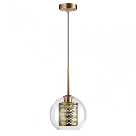 Подвесной светильник с лампочкой Odeon Light Clocky 4939/1+Lamps Е27 Свеча
