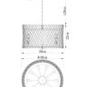 Подвесная люстра Divinare BIVARA 7567/18 SP-10