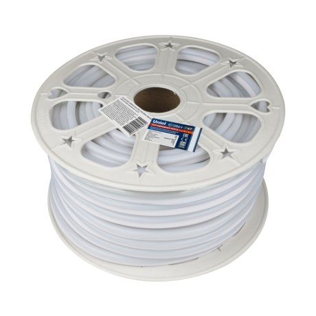 50м. Комплект неоновой ленты розового цвета 2835, 8W/m, 220V, 120LED/m, IP67 Uniel ULS-N21-2835-120LED-m-8mm-IP67-220V-8W-m-50M-PINK -(UL-00003768)