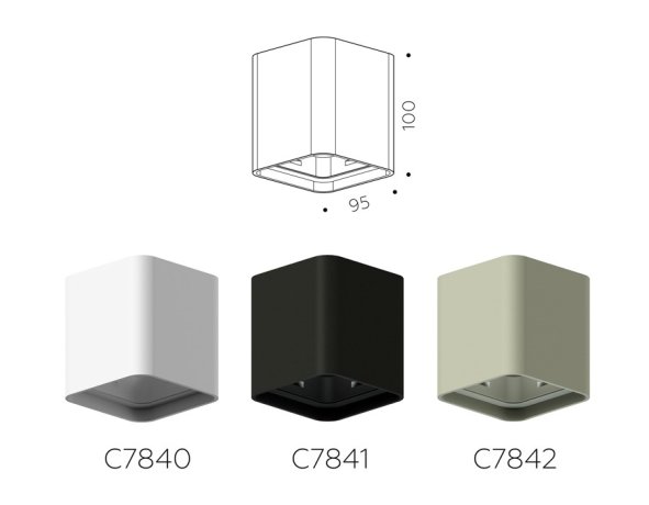 Корпус светильника накладной для насадок 70*70mm Ambrella light Diy Spot C7842
