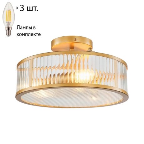 Потолочный светильник с лампочками Favourite Radiales 3099-3C+Lamps E14 Свеча