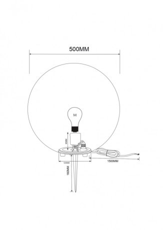 Ландшафтный светильник Erda Maytoni O594FL-01W1