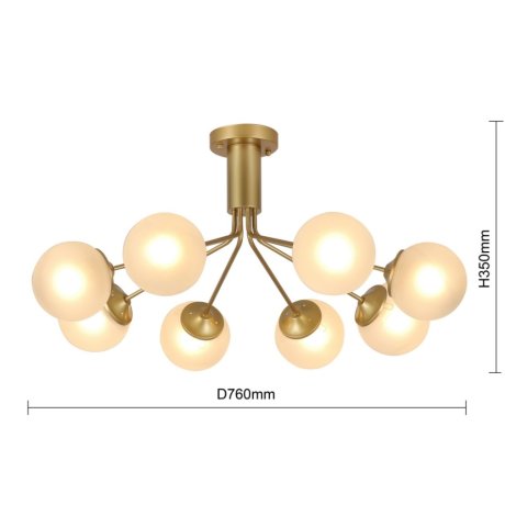 Потолочная люстра F-Promo Pax с поддержкой Алиса 2631-8U-A