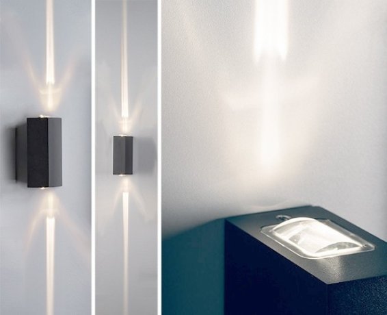 Уличный настенный светильник Italline IT01-A150/2 black