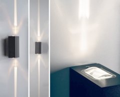 Уличный настенный светильник Italline IT01-A150/2 black