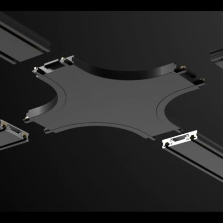 Соединитель с токопроводом "Х" для низковольтного шинопровода Novotech SMAL 135212