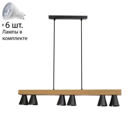 Подвесная люстра с лампочками  Favourite Piffero 2984-6P+Lamps Gu10