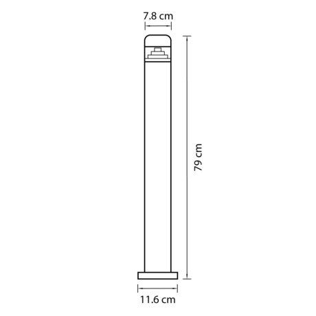 Уличный светодиодный светильник Lightstar Raggio 376707