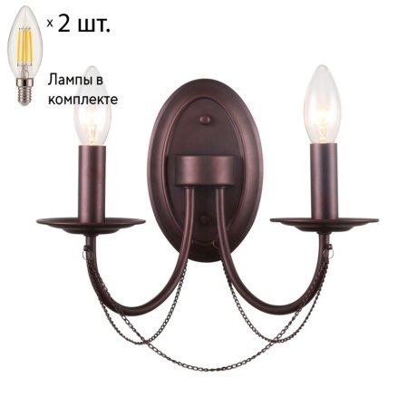 Бра F-Promo Plini с лампочками 2590-2W+Lamps E14 Свеча