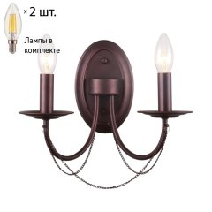Бра F-Promo Plini с лампочками 2590-2W+Lamps E14 Свеча