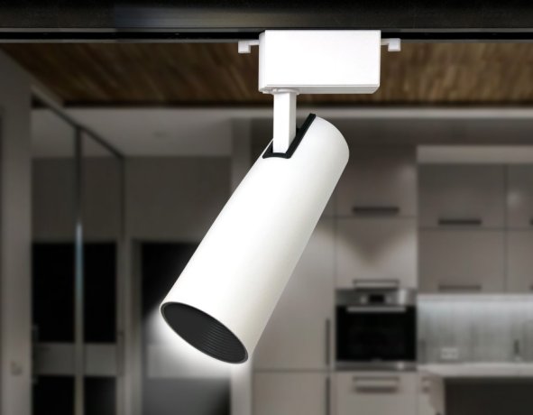 Однофазный LED светильник 20W 4200К для трека Ambrella light Track System GL5852 WH/BK