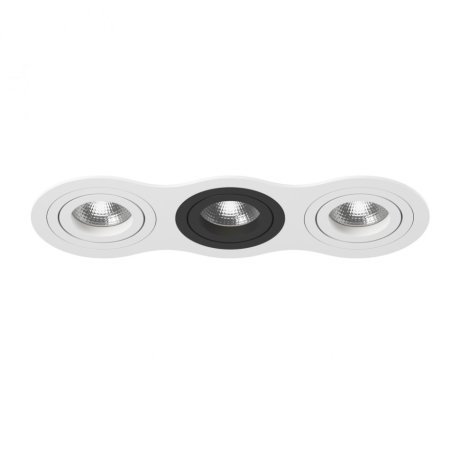 i636060706 Встраиваемый точечный светильник Intero 16 Triple Round Lightstar (комплект из 217636+217606+217607+217606)