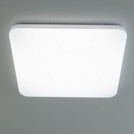 Потолочный светодиодный светильник с пультом ДУ (инфракрасный) и RGB подсветкой Citilux Симпла CL714K900G