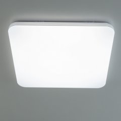 Потолочный светодиодный светильник с пультом ДУ (инфракрасный) и RGB подсветкой Citilux Симпла CL714K900G