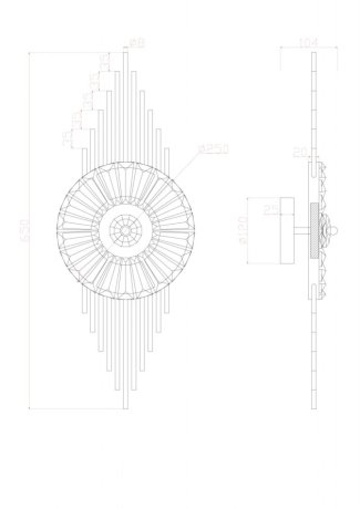 Настенный светильник Arte Lamp Almaaz A2564AP-1PB