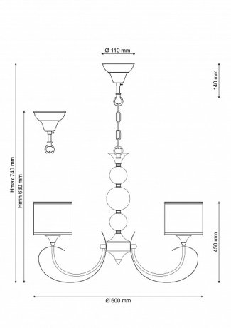 Подвесная люстра Lucia Tucci Bregatto 100.5