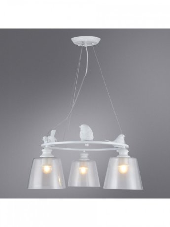 Подвесная люстра Arte Lamp Passero с поддержкой Алиса A4289LM-3WH-A