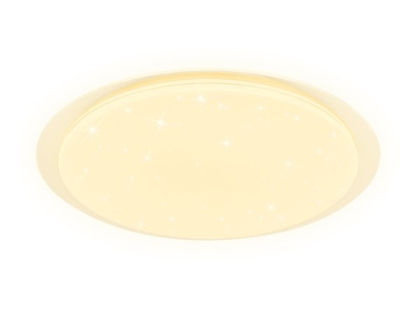 Потолочный светодиодный светильник с пультом ДУ ИК и подсветкой RGB Ambrella light Orbital FF470