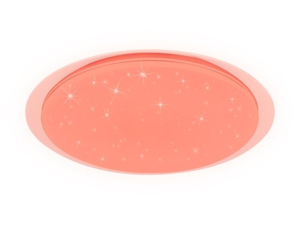Потолочный светодиодный светильник с пультом ДУ ИК и подсветкой RGB Ambrella light Orbital FF470