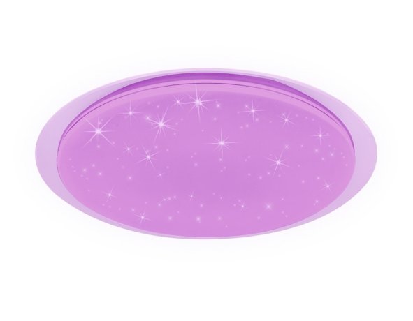 Потолочный светодиодный светильник с пультом ДУ ИК и подсветкой RGB Ambrella light Orbital FF470