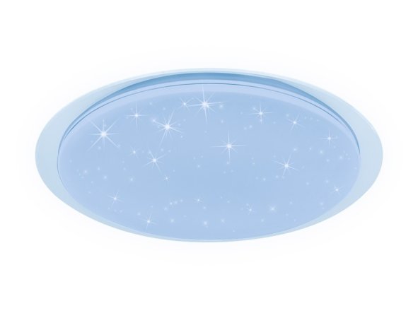 Потолочный светодиодный светильник с пультом ДУ ИК и подсветкой RGB Ambrella light Orbital FF470