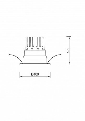 Встраиваемый светодиодный светильник Lucia Tucci Solo 132.1-12W-WT