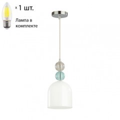 Подвесной светильник с лампочкой Lumion Gillian 5235/1A+Lamps Е27 Свеча