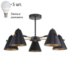 Люстра на штанге с лампочками F-Promo Rigor 2844-5P+Lamps E14 P45