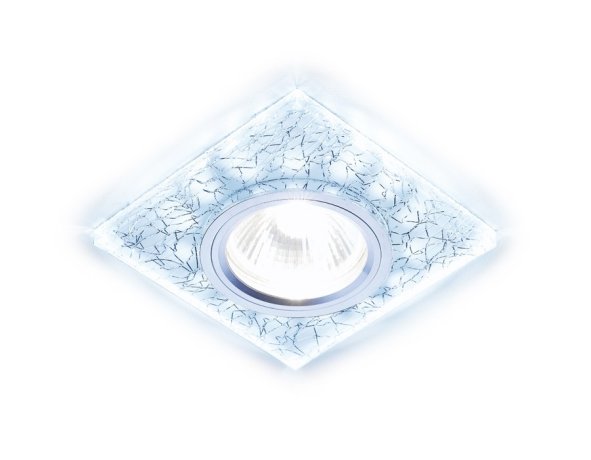 Встраиваемый светильник со LED подсветкой Ambrella light Compo LED S227 W/CH/C