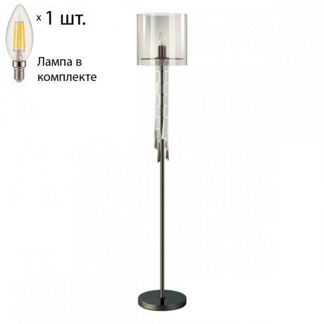 Торшер Odeon Nicole с лампочкой 4890/1F+Lamps E14 Свеча